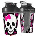 Decal Style Skin Wrap works with Blender Bottle 20oz Splatter Girly Skull (BOTTLE NOT INCLUDED)