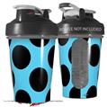 Decal Style Skin Wrap works with Blender Bottle 20oz Kearas Polka Dots Black And Blue (BOTTLE NOT INCLUDED)