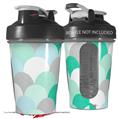 Decal Style Skin Wrap works with Blender Bottle 20oz Brushed Circles Seafoam (BOTTLE NOT INCLUDED)