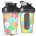 Decal Style Skin Wrap works with Blender Bottle 20oz Brushed Cirlces Multi Light (BOTTLE NOT INCLUDED)