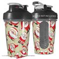 Decal Style Skin Wrap works with Blender Bottle 20oz Lots of Santas (BOTTLE NOT INCLUDED)