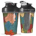 Decal Style Skin Wrap works with Blender Bottle 20oz Flowers Pattern 01 (BOTTLE NOT INCLUDED)