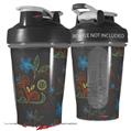 Decal Style Skin Wrap works with Blender Bottle 20oz Flowers Pattern 07 (BOTTLE NOT INCLUDED)