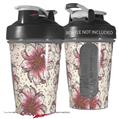 Decal Style Skin Wrap works with Blender Bottle 20oz Flowers Pattern 23 (BOTTLE NOT INCLUDED)