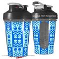 Decal Style Skin Wrap works with Blender Bottle 20oz Skull And Crossbones Pattern Blue (BOTTLE NOT INCLUDED)