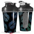 Decal Style Skin Wrap works with Blender Bottle 20oz Blue Green And Black Lips (BOTTLE NOT INCLUDED)