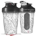 Decal Style Skin Wrap works with Blender Bottle 20oz Fall Black On White (BOTTLE NOT INCLUDED)