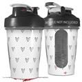 Decal Style Skin Wrap works with Blender Bottle 20oz Hearts Gray (BOTTLE NOT INCLUDED)