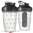 Decal Style Skin Wrap works with Blender Bottle 20oz Hearts Green (BOTTLE NOT INCLUDED)
