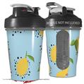 Decal Style Skin Wrap works with Blender Bottle 20oz Lemon Blue (BOTTLE NOT INCLUDED)