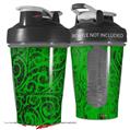 Decal Style Skin Wrap works with Blender Bottle 20oz Folder Doodles Green (BOTTLE NOT INCLUDED)