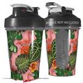 Decal Style Skin Wrap works with Blender Bottle 20oz Famingos and Flowers Pink (BOTTLE NOT INCLUDED)