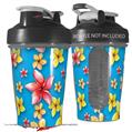 Decal Style Skin Wrap works with Blender Bottle 20oz Beach Flowers Blue Medium (BOTTLE NOT INCLUDED)