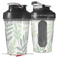 Decal Style Skin Wrap works with Blender Bottle 20oz Watercolor Leaves White (BOTTLE NOT INCLUDED)