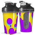 Decal Style Skin Wrap works with Blender Bottle 20oz Drip Purple Yellow Teal (BOTTLE NOT INCLUDED)