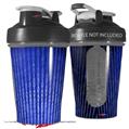 Decal Style Skin Wrap works with Blender Bottle 20oz Binary Rain Blue (BOTTLE NOT INCLUDED)