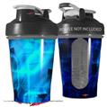 Decal Style Skin Wrap works with Blender Bottle 20oz Cubic Shards Blue (BOTTLE NOT INCLUDED)