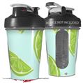 Decal Style Skin Wrap works with Blender Bottle 20oz Limes Blue (BOTTLE NOT INCLUDED)