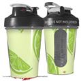 Decal Style Skin Wrap works with Blender Bottle 20oz Limes Yellow (BOTTLE NOT INCLUDED)