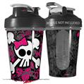 Decal Style Skin Wrap works with Blender Bottle 20oz Girly Skull Bones (BOTTLE NOT INCLUDED)