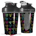 Decal Style Skin Wrap works with Blender Bottle 20oz Kearas Hearts Black (BOTTLE NOT INCLUDED)