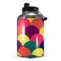 Skin Decal Wrap for 2017 RTIC One Gallon Jug Brushed Cirlces Multi Dark (Jug NOT INCLUDED) by WraptorSkinz