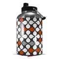 Skin Decal Wrap for 2017 RTIC One Gallon Jug Locknodes 05 Burnt Orange (Jug NOT INCLUDED) by WraptorSkinz