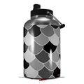 Skin Decal Wrap for 2017 RTIC One Gallon Jug Scales Black (Jug NOT INCLUDED) by WraptorSkinz