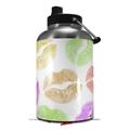 Skin Decal Wrap for 2017 RTIC One Gallon Jug Rainbow Lips White (Jug NOT INCLUDED) by WraptorSkinz