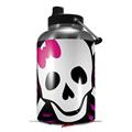 Skin Decal Wrap for 2017 RTIC One Gallon Jug Pink Zebra Skull (Jug NOT INCLUDED) by WraptorSkinz