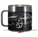 Skin Decal Wrap for Yeti Coffee Mug 14oz 2010 Camaro RS Black on Black - 14 oz CUP NOT INCLUDED by WraptorSkinz