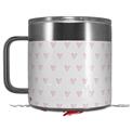 Skin Decal Wrap for Yeti Coffee Mug 14oz Hearts Pink - 14 oz CUP NOT INCLUDED by WraptorSkinz
