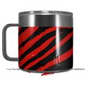 Skin Decal Wrap for Yeti Coffee Mug 14oz Zebra Red - 14 oz CUP NOT INCLUDED by WraptorSkinz