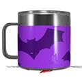 Skin Decal Wrap for Yeti Coffee Mug 14oz Deathrock Bats Purple - 14 oz CUP NOT INCLUDED by WraptorSkinz