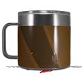 Skin Decal Wrap for Yeti Coffee Mug 14oz VintageID 25 Brown - 14 oz CUP NOT INCLUDED by WraptorSkinz