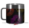 Skin Decal Wrap for Yeti Coffee Mug 14oz Rainbow Lips Black - 14 oz CUP NOT INCLUDED by WraptorSkinz