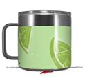 Skin Decal Wrap compatible with Yeti Coffee Mug 14oz Limes Green - 14 oz CUP NOT INCLUDED by WraptorSkinz