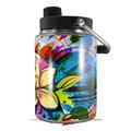 Skin Decal Wrap for Yeti Half Gallon Jug Floral Splash - JUG NOT INCLUDED by WraptorSkinz