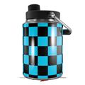 Skin Decal Wrap for Yeti Half Gallon Jug Checkers Blue - JUG NOT INCLUDED by WraptorSkinz