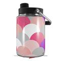 Skin Decal Wrap for Yeti Half Gallon Jug Brushed Circles Pink - JUG NOT INCLUDED by WraptorSkinz