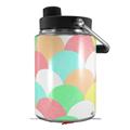 Skin Decal Wrap for Yeti Half Gallon Jug Brushed Cirlces Multi Light - JUG NOT INCLUDED by WraptorSkinz