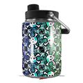 Skin Decal Wrap for Yeti Half Gallon Jug Splatter Girly Skull Rainbow - JUG NOT INCLUDED by WraptorSkinz