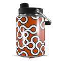 Skin Decal Wrap for Yeti Half Gallon Jug Locknodes 03 Burnt Orange - JUG NOT INCLUDED by WraptorSkinz