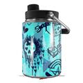 Skin Decal Wrap for Yeti Half Gallon Jug Scene Kid Sketches Blue - JUG NOT INCLUDED by WraptorSkinz