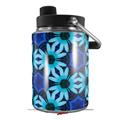 Skin Decal Wrap for Yeti Half Gallon Jug Daisies Blue - JUG NOT INCLUDED by WraptorSkinz