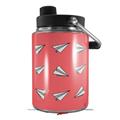 Skin Decal Wrap for Yeti Half Gallon Jug Paper Planes Coral - JUG NOT INCLUDED by WraptorSkinz