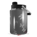 Skin Decal Wrap for Yeti Half Gallon Jug Bokeh Butterflies Grey - JUG NOT INCLUDED by WraptorSkinz