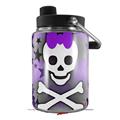 Skin Decal Wrap for Yeti Half Gallon Jug Princess Skull Heart Purple - JUG NOT INCLUDED by WraptorSkinz