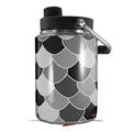Skin Decal Wrap for Yeti Half Gallon Jug Scales Black - JUG NOT INCLUDED by WraptorSkinz