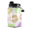 Skin Decal Wrap for Yeti Half Gallon Jug Rainbow Lips White - JUG NOT INCLUDED by WraptorSkinz